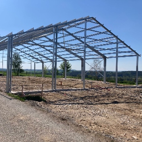 It's happening right now! Hall for dry-standing cows for ZD Velká Chyška